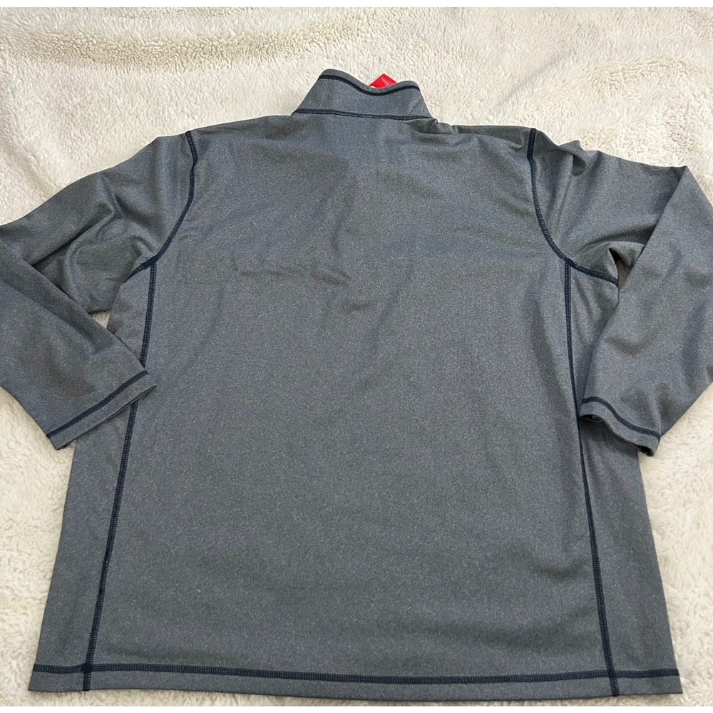 NWT North Face Sweater Mens 2XL Gray Tech 1/4 Zip Fleece Pullover Outdoors Hikin - Picture 3 of 9